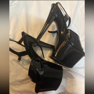 Elegant Black Platform Heels